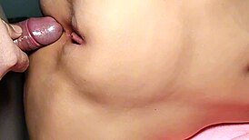 She has a nice fat pussy that gets close-up views during sex with toys, handjob, assfucking, and double penetration.