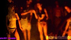 Check this slut majick going topless in public cemetery, slow motion! 🪦