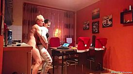 Ever tried wild oral sex in the kitchen with your lover?