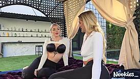 Watch Nichole Saphir and Savvy Suxx in a hardcore threesome?