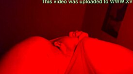 Close-Up View of Transsexual Interaction in Face Down Position