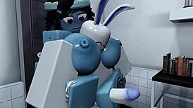 blue girl in suggestive intimate scene