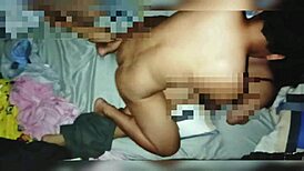 chubby pinay asian gets fucked in missionary and doggystyle while husband guards