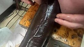 Damn! Huge Hankeys Toys Triple Penetration at the Wild End!