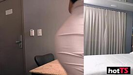 Barbara Alves Hires Transsexual Escort Nataly Sousa For Bent Over Cowgirl Deepthroat!