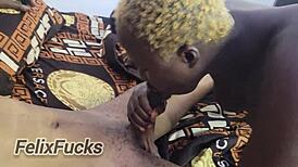 big ass doggy and sloppy blowjob from aunty nimi 😈💦