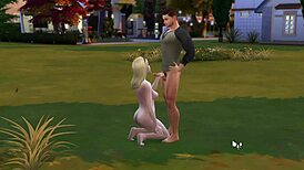 Military guy enjoys outdoor activities in the public park