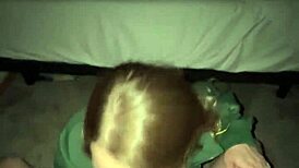 Teasing And Flashing Then Slurping Cum!