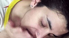 Licking Cum From Fingers In High Definition CFNM Blowjob And Cumplay Session