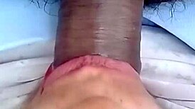 mature latina brunette with big tits gets close-up fucking from young follower