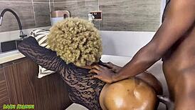 Stepfather Took Me in the Kitchen With His BBC. Water Running, Things Got So Wet!