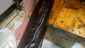 Damn! Huge Hankeys Toys Triple Penetration at the Wild End!