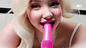 Oh my, watch this cutie master a wild blowjob!