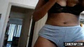 Young Horny Ebony Teen 18+ Strips for Free Pussy Action