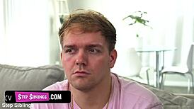 Stepsiblings Explore Taboo Muff Diving in Double Scene