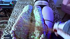 Tickling Her Sexy Soles in Bondage Felt Like a Dream Come True