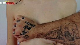 first time anal fills young brunette with cum