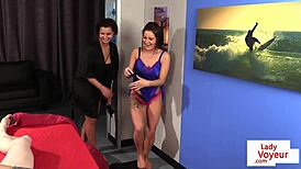 i love how cute femdoms humiliate me in lingerie