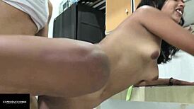 Colombian Teen 18+ Loves Hard Vaginal and Oral Action from Stepbrother