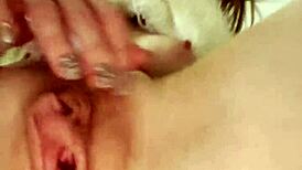 masturbation with butt plug in ass close up leads to squirt