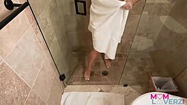 stepmom summons stepson for intimate soap session at home