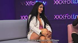 estella osorio seduces shy boy with big natural tits