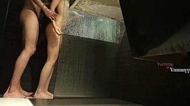 Hidden Camera Captures Cousin In Shower, Penetrated And Cummed On In Bathroom