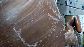 Cyndy Blackslave Masturbates in Shower with Tiny Squirt