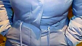 Mature woman with huge ass in red thong accepts street proposals for fun