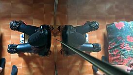 Chairtied Latina Amateur Gags On Big Cock Deepthroat Until Cum In Mouth