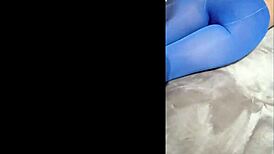 Sexy Pantyhose And Blue High Heels