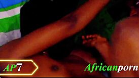 Ebony Woman Experiences Intense Encounter With A Well-Endowed Man Outdoors