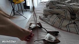 sex vlog starts with blowjob then cowgirl ride on muscular cock