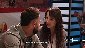 Liz Jordan's wild date with older guy turns into public outdoor sex! 😈