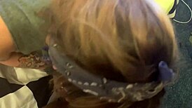 Tattoo Slut Sucks Dick Upside Down Then Gets Punished Fucked