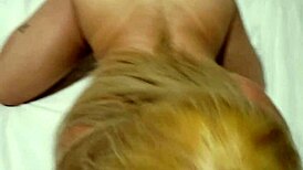 I worship the ass of this pretty Brazilian blonde while fucking her in a cheap hotel in Sao Paulo