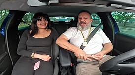 Leticia Cortes Gives Ass in Car Ride with Ted