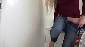 Blonde model fucked unnoticed!