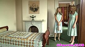 Damn! Vintage Lesbian Fingering Hot Stockinged Dyke!