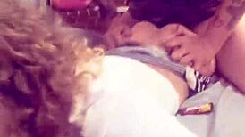 Submissive Cheating Wife Milf Gives Rough Blowjob To Old Daddy On Selfie Snapchat