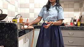 So, Ashu skipped college and got nailed by her teacher at home with Hindi audio