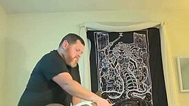 Ebony amateur bends over for doggystyle creampie during holiday weekend