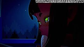 Watch the animation of meru the succubus in this sexy hentai 3d movie with monster cock fucking her ass