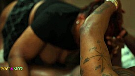 i'm sucking slutty kittylove, getting throat and pussy filled with big black cock