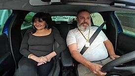 Leticia Cortes Gives Ass in Car Ride with Ted