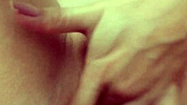 Cute latina brunette gets hot in the mall and touches herself