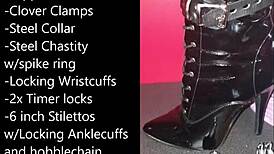 Sissy Prepares Self-Bondage with Buttplug and Dildo