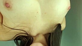 Cute latina brunette gets hot in the mall and touches herself