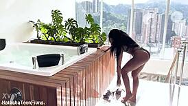 Ainhoa Campbell takes two cocks in intense anal fucking