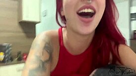 Ruiva milf viciada em SEXO ANAL, pediu pra METER FUNDO no cuzinho